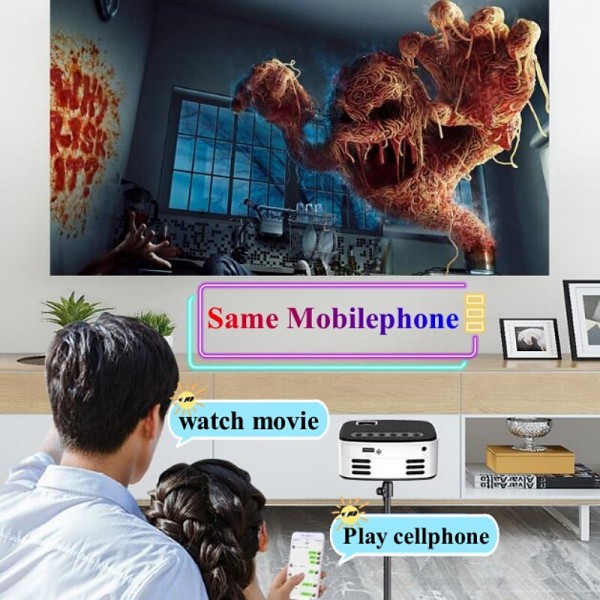 Newest Mini Projector Black White HD 1080P Portable Outdoor Home Theater Projector For Smartphone Tablet Laptop TV Stick Newest Mini Projector Black White HD 1080P Portable Outdoor Home Theater Projector For Smartphone Tablet Laptop TV Stick