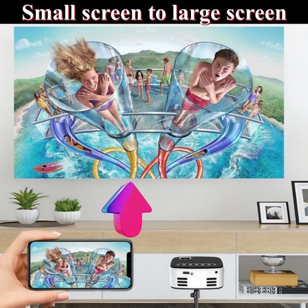 Newest Mini Projector Black White HD 1080P Portable Outdoor Home Theater Projector For Smartphone Tablet Laptop TV Stick Newest Mini Projector Black White HD 1080P Portable Outdoor Home Theater Projector For Smartphone Tablet Laptop TV Stick