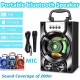 Bluetooth 5.1v Portable PA Speaker With/without Microphone Color Changing LED Light Rechargeable Karaoke Machine Supports TF Card/USB FM , Perfect for Party Bluetooth 5.1v Portable PA Speaker With/without Microphone Color Changing LED Light Rechargeable Karaoke Machine Supports TF Card/USB FM , Perfect for Party