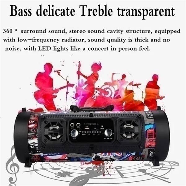 New USB /AUX/ TF Card Phone PC Subwoofer Speakerphone Wireless Bluetooth Portable Speaker Surround Stereo Outdoor Speaker New USB /AUX/ TF Card Phone PC Subwoofer Speakerphone Wireless Bluetooth Portable Speaker Surround Stereo Outdoor Speaker