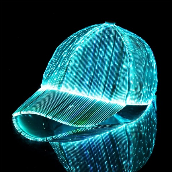 Fiber Optic Cap LED Hat with 7 Colors Luminous Glowing EDC Baseball Hats USB Charging Light up caps Event Party LED Christmas Cap for Event Holiday Fiber Optic Cap LED Hat with 7 Colors Luminous Glowing EDC Baseball Hats USB Charging Light up caps Event Party LED Christmas Cap for Event Holiday