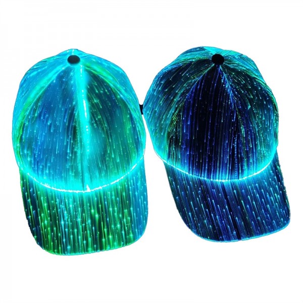 Fiber Optic Cap LED Hat with 7 Colors Luminous Glowing EDC Baseball Hats USB Charging Light up caps Event Party LED Christmas Cap for Event Holiday Fiber Optic Cap LED Hat with 7 Colors Luminous Glowing EDC Baseball Hats USB Charging Light up caps Event Party LED Christmas Cap for Event Holiday
