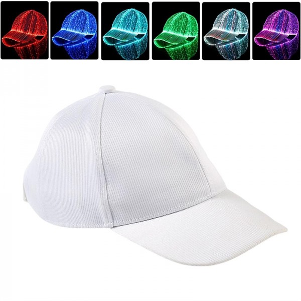 Fiber Optic Cap LED Hat with 7 Colors Luminous Glowing EDC Baseball Hats USB Charging Light up caps Event Party LED Christmas Cap for Event Holiday Fiber Optic Cap LED Hat with 7 Colors Luminous Glowing EDC Baseball Hats USB Charging Light up caps Event Party LED Christmas Cap for Event Holiday