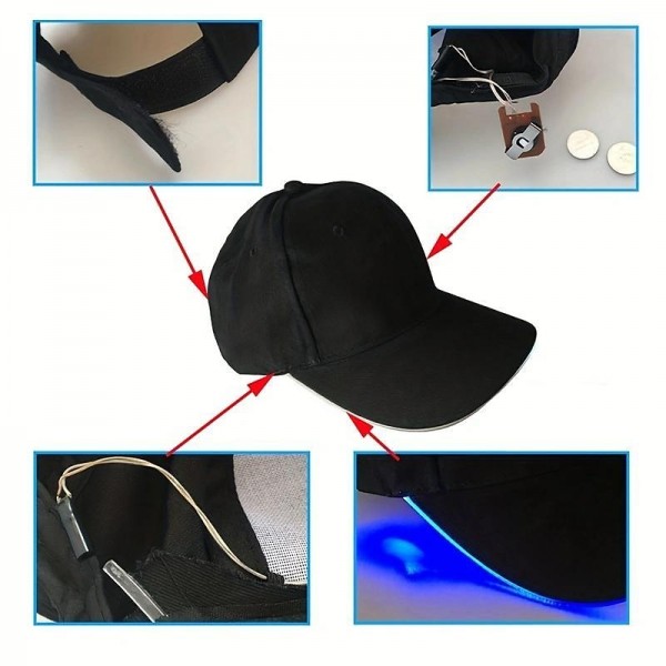 Led Luminous Hat Luminous Baseball Cap Outdoor Sun Visor Sunscreen Cap Luminous Cap Led Luminous Hat Luminous Baseball Cap Outdoor Sun Visor Sunscreen Cap Luminous Cap