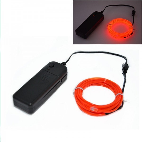 1M/2M/3M/5M LED EL Wire Stage Lights Glow Light Strip Flexible Neon for Party Christmas 1M/2M/3M/5M LED EL Wire Stage Lights Glow Light Strip Flexible Neon for Party Christmas