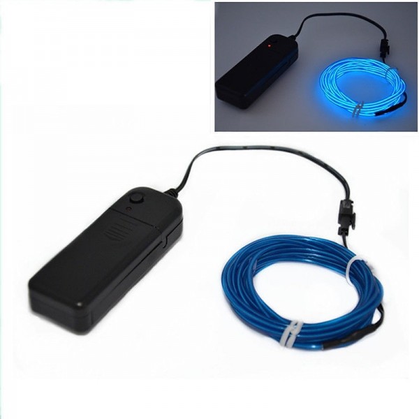 1M/2M/3M/5M LED EL Wire Stage Lights Glow Light Strip Flexible Neon for Party Christmas 1M/2M/3M/5M LED EL Wire Stage Lights Glow Light Strip Flexible Neon for Party Christmas