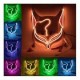Holloween Mask Led Fox Mask Plastic Led Light Up Masks Cosplay Mask Headwear Halloween Mask Party Holloween Mask Led Fox Mask Plastic Led Light Up Masks Cosplay Mask Headwear Halloween Mask Party
