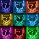 Holloween Mask Led Fox Mask Plastic Led Light Up Masks Cosplay Mask Headwear Halloween Mask Party Holloween Mask Led Fox Mask Plastic Led Light Up Masks Cosplay Mask Headwear Halloween Mask Party