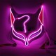 Holloween Mask Led Fox Mask Plastic Led Light Up Masks Cosplay Mask Headwear Halloween Mask Party Holloween Mask Led Fox Mask Plastic Led Light Up Masks Cosplay Mask Headwear Halloween Mask Party