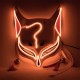 Holloween Mask Led Fox Mask Plastic Led Light Up Masks Cosplay Mask Headwear Halloween Mask Party Holloween Mask Led Fox Mask Plastic Led Light Up Masks Cosplay Mask Headwear Halloween Mask Party