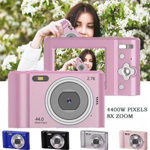 2023 New Small Portable Digital Camera With 4400W Pixel HD Screen HD 8x Zoom Suitable For Home Free Shipping Hot Sale