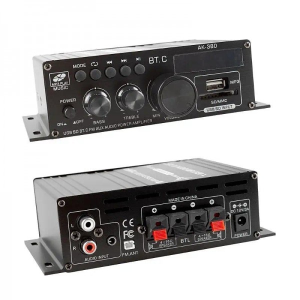 High Quality 1 Set 800W 2 Channel BT Mini HIFI Power Amplifier Audio Stereo Amp Home Car FM High Quality 1 Set 800W 2 Channel BT Mini HIFI Power Amplifier Audio Stereo Amp Home Car FM