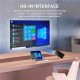 MK95 DLP Mini Projector Smart TV Android 9.0 7000 Lumens 2+16G 5G WiFi BT4.2 4K 1080P Full HD Movie Proyector Compatible with iOS and Android HDMI USB TF MK95 DLP Mini Projector Smart TV Android 9.0 7000 Lumens 2+16G 5G WiFi BT4.2 4K 1080P Full HD Movie Proyector Compatible with iOS and Android HDMI USB TF