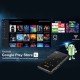 MK95 DLP Mini Projector Smart TV Android 9.0 7000 Lumens 2+16G 5G WiFi BT4.2 4K 1080P Full HD Movie Proyector Compatible with iOS and Android HDMI USB TF MK95 DLP Mini Projector Smart TV Android 9.0 7000 Lumens 2+16G 5G WiFi BT4.2 4K 1080P Full HD Movie Proyector Compatible with iOS and Android HDMI USB TF