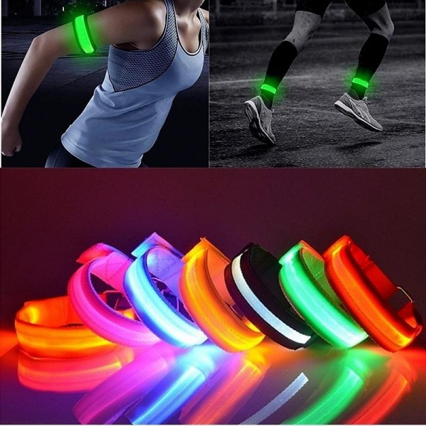 7 Colors Glowing Bracelets Sport LED Wristbands Adjustable Running Light for Runners Joggers Cyclists Bike Warnning Light Outdoor Sport Accessories 7 Colors Glowing Bracelets Sport LED Wristbands Adjustable Running Light for Runners Joggers Cyclists Bike Warnning Light Outdoor Sport Accessories