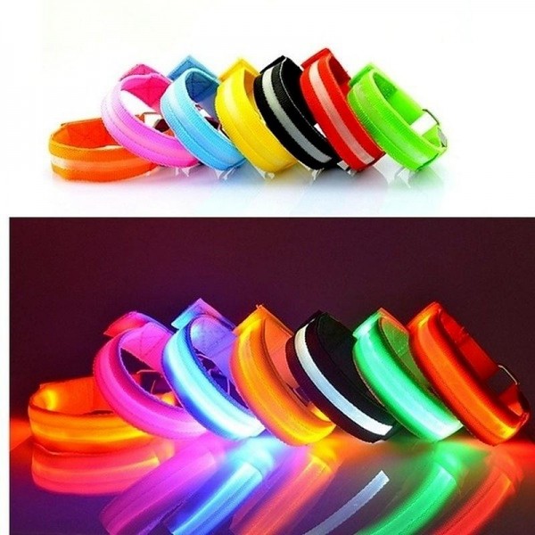 7 Colors Glowing Bracelets Sport LED Wristbands Adjustable Running Light for Runners Joggers Cyclists Bike Warnning Light Outdoor Sport Accessories 7 Colors Glowing Bracelets Sport LED Wristbands Adjustable Running Light for Runners Joggers Cyclists Bike Warnning Light Outdoor Sport Accessories