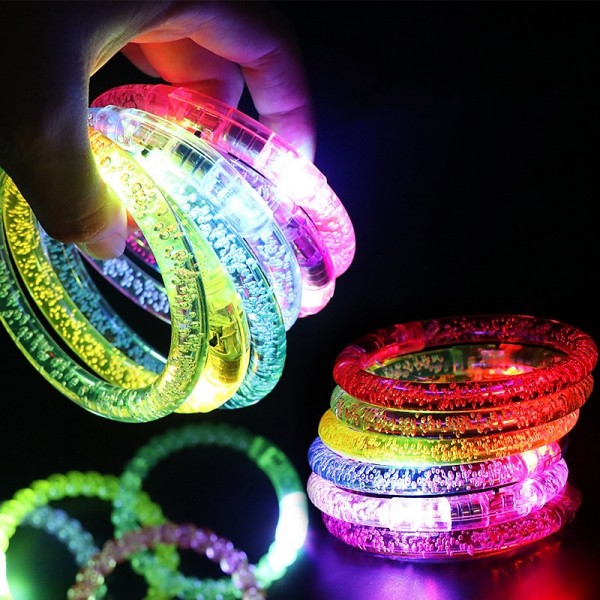 10/ Pcs LED Light Up Bracelets Neon Glowing Bangle Luminous Wristbands Glow in The Dark Party Supplies for Kids Adults 10/ Pcs LED Light Up Bracelets Neon Glowing Bangle Luminous Wristbands Glow in The Dark Party Supplies for Kids Adults