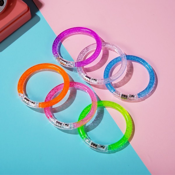 10/ Pcs LED Light Up Bracelets Neon Glowing Bangle Luminous Wristbands Glow in The Dark Party Supplies for Kids Adults 10/ Pcs LED Light Up Bracelets Neon Glowing Bangle Luminous Wristbands Glow in The Dark Party Supplies for Kids Adults
