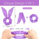 5PCS Light Up Hair Bows Scrunchies LED Luminous Rabbit Bunny Ear Scrunchie Ponytail Holders Glow In The Dark Neon Party Supplies 5PCS Light Up Hair Bows Scrunchies LED Luminous Rabbit Bunny Ear Scrunchie Ponytail Holders Glow In The Dark Neon Party Supplies