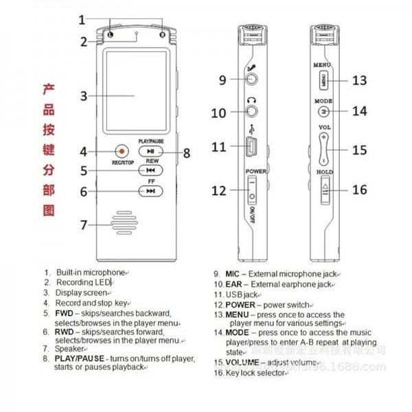 High Quality 8G/16G/32G Rechargeable Voice Recorder Digital Audio Recorder Voice Recorder MP3 Player Recording Pen High Quality 8G/16G/32G Rechargeable Voice Recorder Digital Audio Recorder Voice Recorder MP3 Player Recording Pen