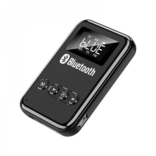 9 IN 1 bluetooth 5.0 Audio Transmitter Receiver Stereo Music Wireless Adapter 3.5mm AUX Jack FM Transmitter for Car TV MP3 PC 9 IN 1 bluetooth 5.0 Audio Transmitter Receiver Stereo Music Wireless Adapter 3.5mm AUX Jack FM Transmitter for Car TV MP3 PC