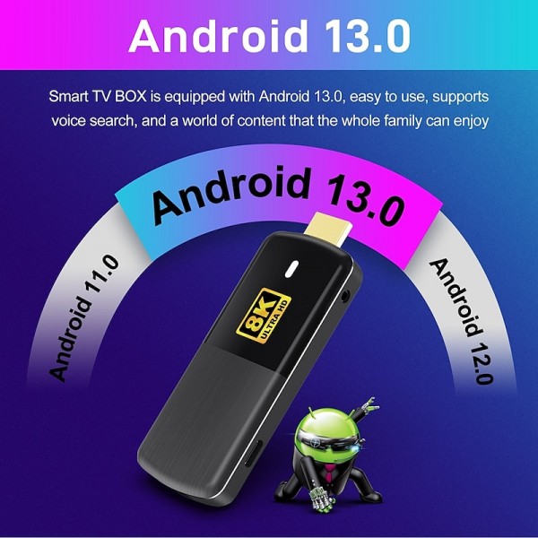 H96MAX M3 Mini TV Stick Android 13.0 Smart TV Box WiFi6 4K*2K H.265 HEVC RK3528 Set Top Box Media Player PK D6 G7 STICK H96MAX M3 Mini TV Stick Android 13.0 Smart TV Box WiFi6 4K*2K H.265 HEVC RK3528 Set Top Box Media Player PK D6 G7 STICK