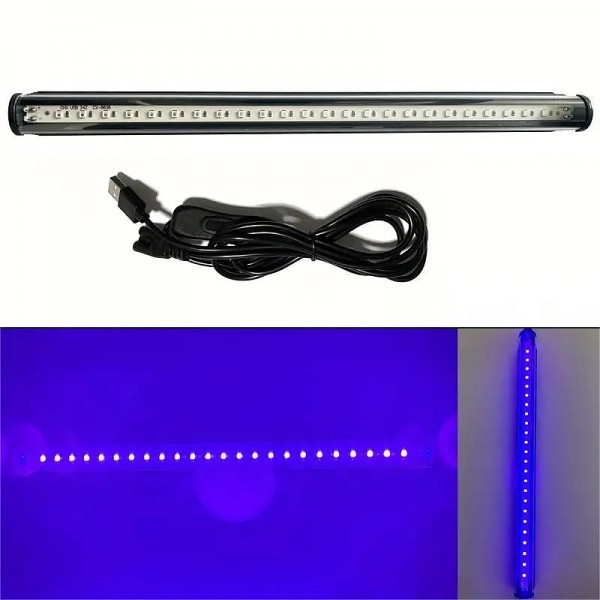 LED Black Light Bar USB Portable LED Tube Blacklight With ON/Off Switch For Halloween Glow Party Poster UV Art Neon Body Paint Stage Lighting Bedroom And Fun Atmosphere LED Black Light Bar USB Portable LED Tube Blacklight With ON/Off Switch For Halloween Glow Party Poster UV Art Neon Body Paint Stage Lighting Bedroom And Fun Atmosphere