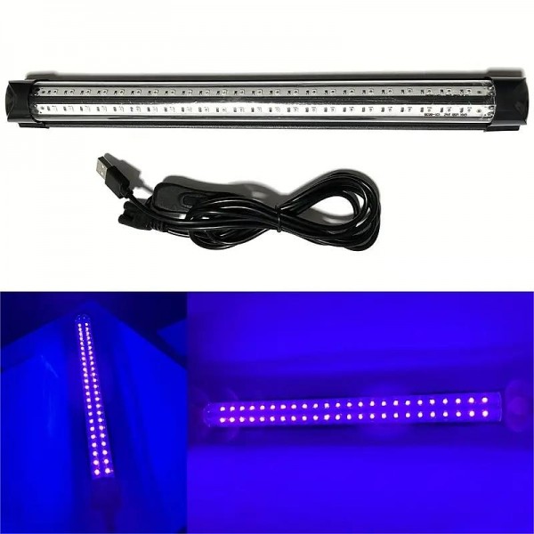 LED Black Light Bar USB Portable LED Tube Blacklight With ON/Off Switch For Halloween Glow Party Poster UV Art Neon Body Paint Stage Lighting Bedroom And Fun Atmosphere LED Black Light Bar USB Portable LED Tube Blacklight With ON/Off Switch For Halloween Glow Party Poster UV Art Neon Body Paint Stage Lighting Bedroom And Fun Atmosphere