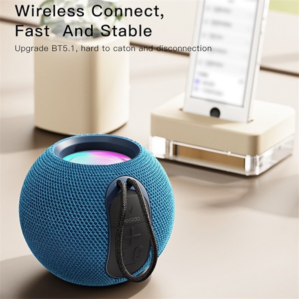 360° Surround Sound Desktop Bluetooth 5.1 Wireless Speaker HiFi Supper Bass TWS Portable Soundbar RGB Light Support TF Card 360° Surround Sound Desktop Bluetooth 5.1 Wireless Speaker HiFi Supper Bass TWS Portable Soundbar RGB Light Support TF Card