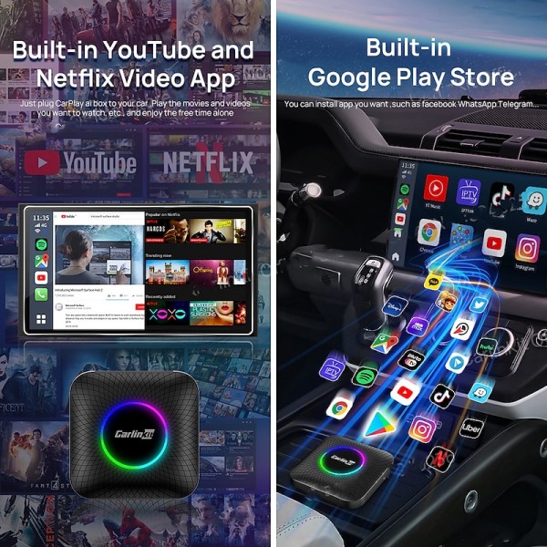 Carlinkit Android 13 Carplay Smart Tv Box Wireless Android Auto & Apple Car Play Netflix Iptv Youtube SM6225 665 8-Core 4G LTE Carlinkit Android 13 Carplay Smart Tv Box Wireless Android Auto & Apple Car Play Netflix Iptv Youtube SM6225 665 8-Core 4G LTE