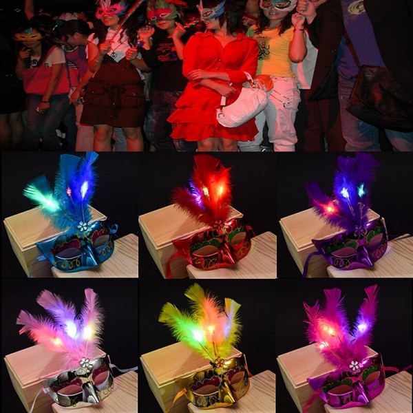 Halloween Masks Venetian LED Masks For Men Women Masquerade Ball Masquerade Party Princess Feather Mask Halloween Decorations Tabletop Halloween Party Supplies Halloween Masks For Adults Halloween Masks Venetian LED Masks For Men Women Masquerade Ball Masquerade Party Princess Feather Mask Halloween Decorations Tabletop Halloween Party Supplies Halloween Masks For Adults
