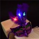Halloween Masks Venetian LED Masks For Men Women Masquerade Ball Masquerade Party Princess Feather Mask Halloween Decorations Tabletop Halloween Party Supplies Halloween Masks For Adults Halloween Masks Venetian LED Masks For Men Women Masquerade Ball Masquerade Party Princess Feather Mask Halloween Decorations Tabletop Halloween Party Supplies Halloween Masks For Adults