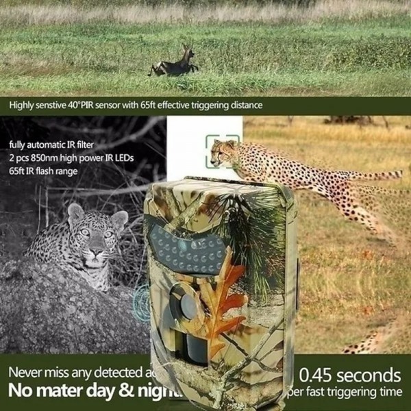 2023 Upgraded version New Wild Camera Photo-Traps 12MP 1080P Motion Triggered Hunting Wildcamera Trap IP66 Waterproof Outdoor Night Vision Trail Camera 2023 Upgraded version New Wild Camera Photo-Traps 12MP 1080P Motion Triggered Hunting Wildcamera Trap IP66 Waterproof Outdoor Night Vision Trail Camera