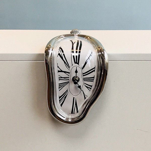 Creative Explosion Models Sitting Twisted Clock Personality Retro Simple Living Room Home Household Wall Clock Melting Clock Creative Explosion Models Sitting Twisted Clock Personality Retro Simple Living Room Home Household Wall Clock Melting Clock