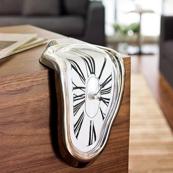 Creative Explosion Models Sitting Twisted Clock Personality Retro Simple Living Room Home Household Wall Clock Melting Clock Creative Explosion Models Sitting Twisted Clock Personality Retro Simple Living Room Home Household Wall Clock Melting Clock