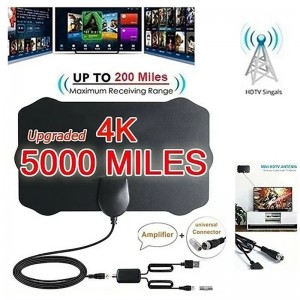 5000 Miles Range HDTV Antenna 4K HD Indoor Digital TV Aerial Signal Amplifier