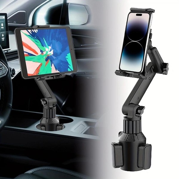 Car Cup Holder Tablet Phone Mount With Heavy Duty Cupholder Base Adjustable Tablet Phone Holder For Car/Truck Compatible With 4-13inch Tablets All Cellphones Car Cup Holder Tablet Phone Mount With Heavy Duty Cupholder Base Adjustable Tablet Phone Holder For Car/Truck Compatible With 4-13inch Tablets All Cellphones