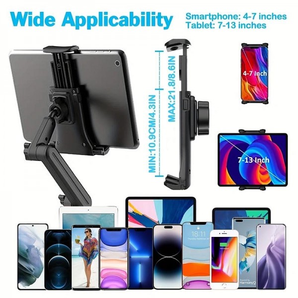 Car Cup Holder Tablet Phone Mount With Heavy Duty Cupholder Base Adjustable Tablet Phone Holder For Car/Truck Compatible With 4-13inch Tablets All Cellphones Car Cup Holder Tablet Phone Mount With Heavy Duty Cupholder Base Adjustable Tablet Phone Holder For Car/Truck Compatible With 4-13inch Tablets All Cellphones