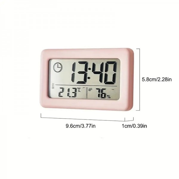 LCD Digital Clock Mute Desktop Clock Temperature Sensor Battery Powered LED Electronic Alarm Clocks Bedroom Indoor Wall Clocks LCD Digital Clock Mute Desktop Clock Temperature Sensor Battery Powered LED Electronic Alarm Clocks Bedroom Indoor Wall Clocks