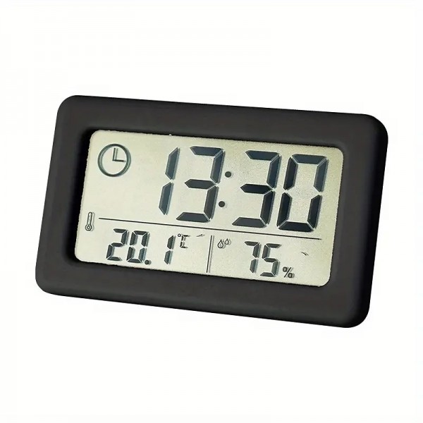 LCD Digital Clock Mute Desktop Clock Temperature Sensor Battery Powered LED Electronic Alarm Clocks Bedroom Indoor Wall Clocks LCD Digital Clock Mute Desktop Clock Temperature Sensor Battery Powered LED Electronic Alarm Clocks Bedroom Indoor Wall Clocks