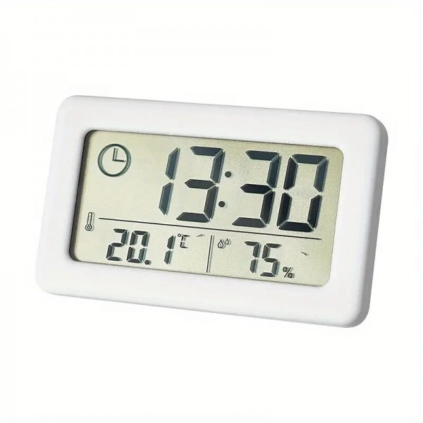 LCD Digital Clock Mute Desktop Clock Temperature Sensor Battery Powered LED Electronic Alarm Clocks Bedroom Indoor Wall Clocks LCD Digital Clock Mute Desktop Clock Temperature Sensor Battery Powered LED Electronic Alarm Clocks Bedroom Indoor Wall Clocks