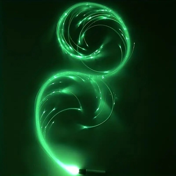 LED Fiber Optic Dance Whip - USB Rechargeable Ideal for Halloween Christmas and Holiday Celebrations - Perfect for Stage Ambience Props LED Fiber Optic Dance Whip - USB Rechargeable Ideal for Halloween Christmas and Holiday Celebrations - Perfect for Stage Ambience Props