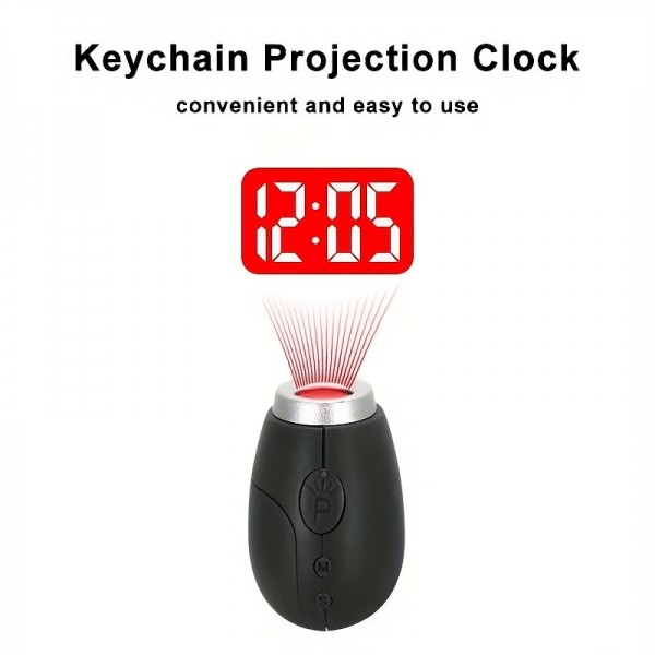 Creative Projection Electronic Clock LED Digital Clock Mini Portable Projection Clock Flashlight Keychain Projection Watch Creative Projection Electronic Clock LED Digital Clock Mini Portable Projection Clock Flashlight Keychain Projection Watch