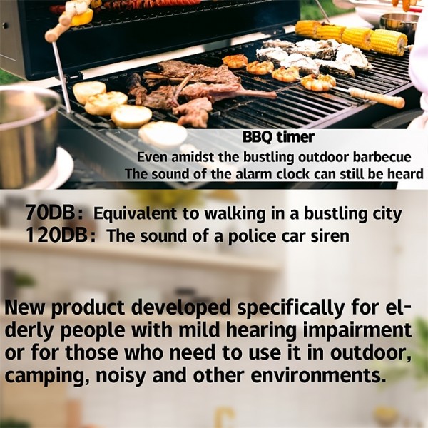Outdoor Timer As Loud As An Alarm Learning Countdown Timer Kitchen Timer Alarm Clock And Barbecue Clock