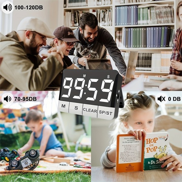 Outdoor Timer As Loud As An Alarm Learning Countdown Timer Kitchen Timer Alarm Clock And Barbecue Clock