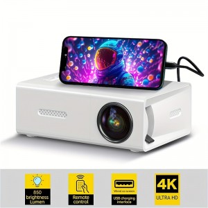 M100 Mini Mini Projector Home LED Portable 3D Projector HD LED Projector Video Projector for Home Theater 320x240 20 lm Compatible with HDMI USB
