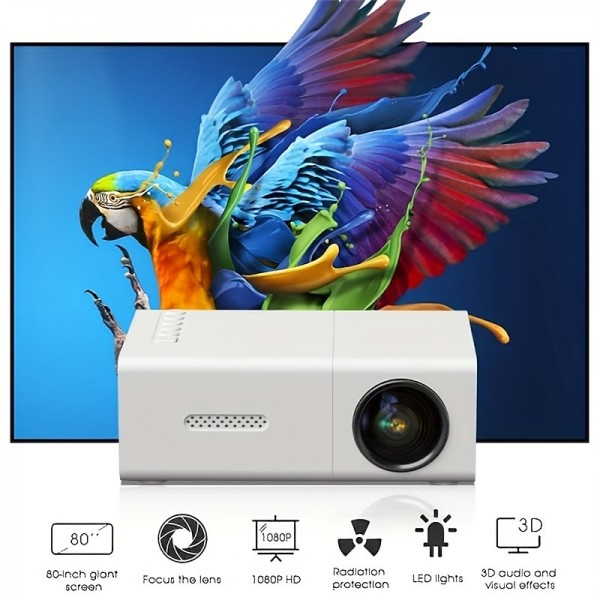 M100 Mini Mini Projector Home LED Portable 3D Projector HD LED Projector Video Projector for Home Theater 320x240 20 lm Compatible with HDMI USB M100 Mini Mini Projector Home LED Portable 3D Projector HD LED Projector Video Projector for Home Theater 320x240 20 lm Compatible with HDMI USB