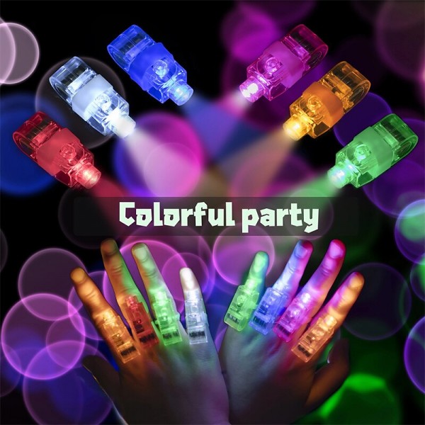 Kids LED Finger Lights Birthday Party Supplies Assorted Rave Laser Toys 6 Colors 30/50/60 Pieces Kids LED Finger Lights Birthday Party Supplies Assorted Rave Laser Toys 6 Colors 30/50/60 Pieces